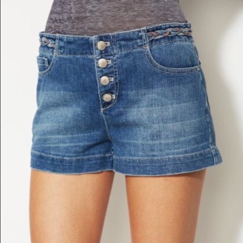 Free People denim shorts